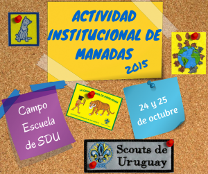Actividad Institucional de Manadas 2015 - SDU